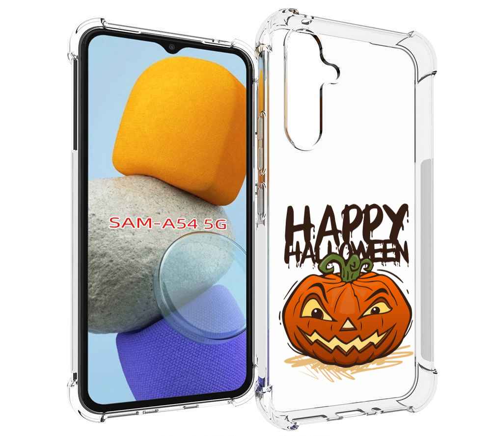 

Чехол MyPads Хэллоуин счастливый для Samsung Galaxy A54, Tocco