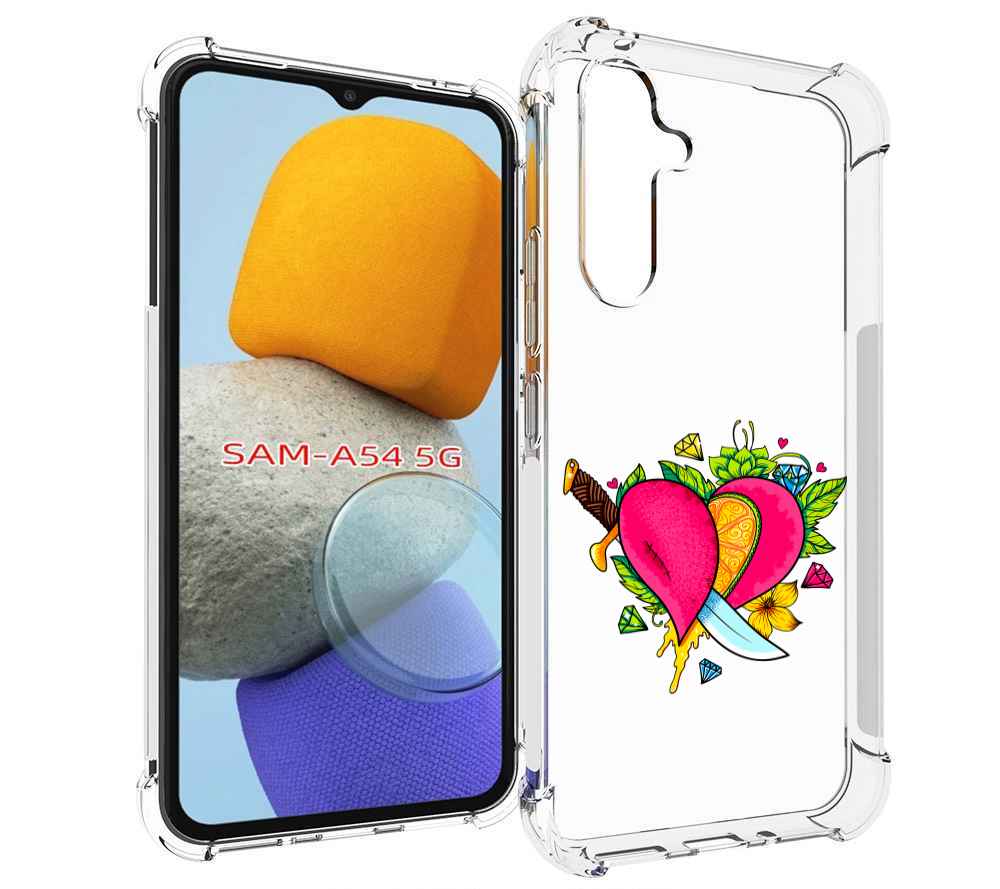 

Чехол MyPads Фруктовое сердце для Samsung Galaxy A54, Tocco