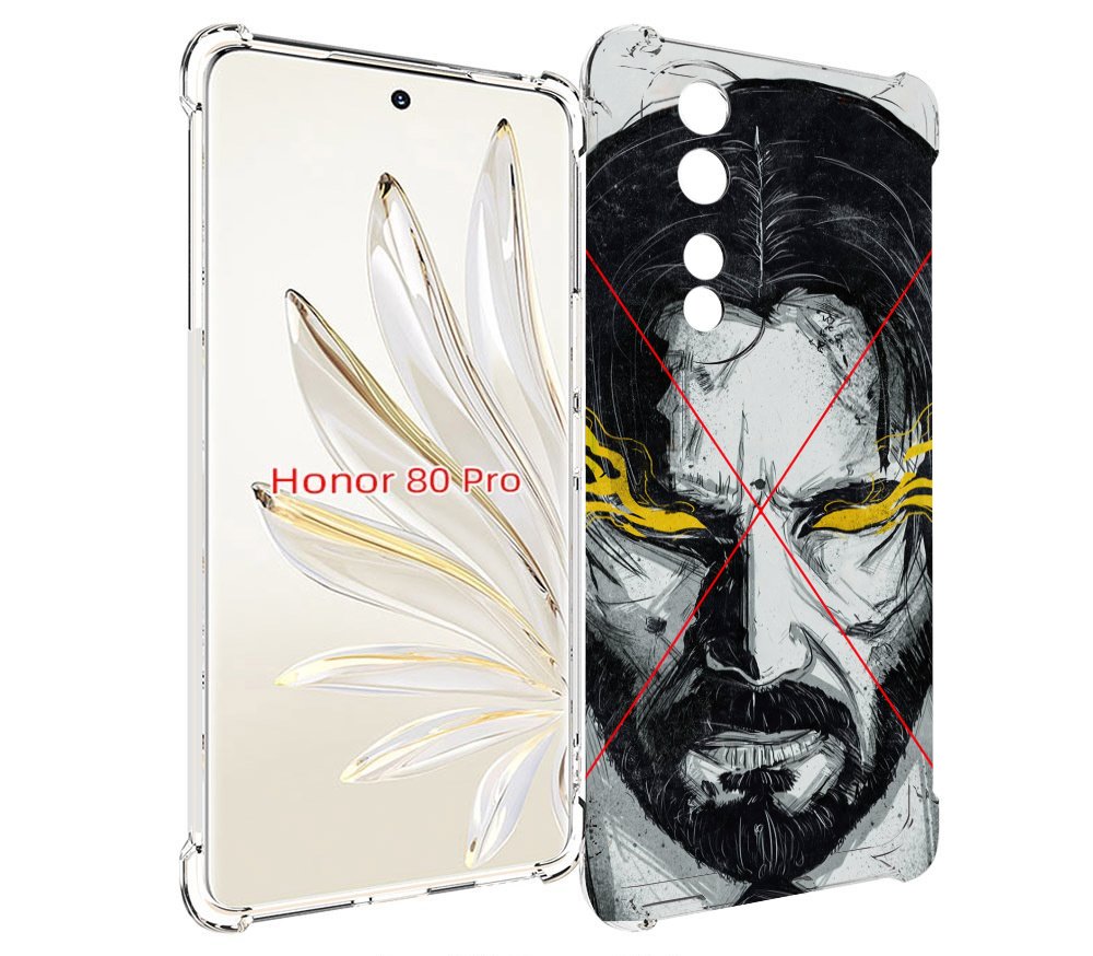 

Чехол MyPads Джон-Уик для Honor 80 Pro, Прозрачный, Tocco