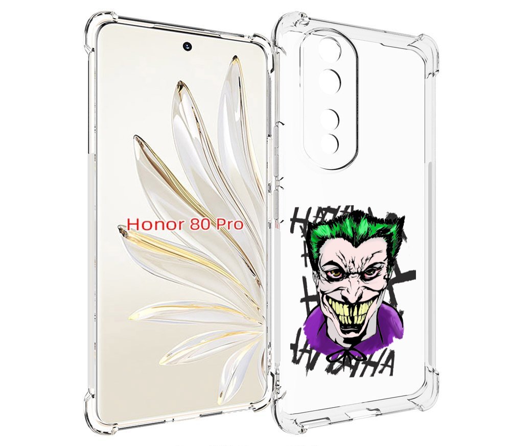 

Чехол MyPads Джокер-крейзи для Honor 80 Pro, Прозрачный, Tocco