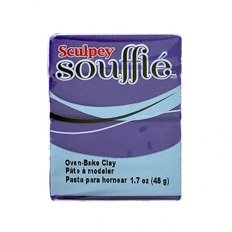 

Полимерная глина Sculpey Souffle, цвет 6005 васильковый, 48 г, Синий