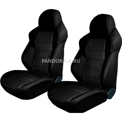 

Чехлы Taipan 4 пр. передние экокожа лекало Rekaro боковая поддержка черные