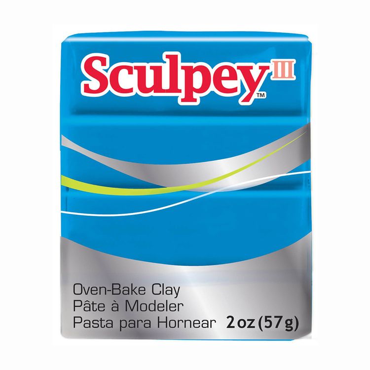 

Полимерная глина Sculpey III, цвет 505 под бирюзу, 42 г, Бирюзовый