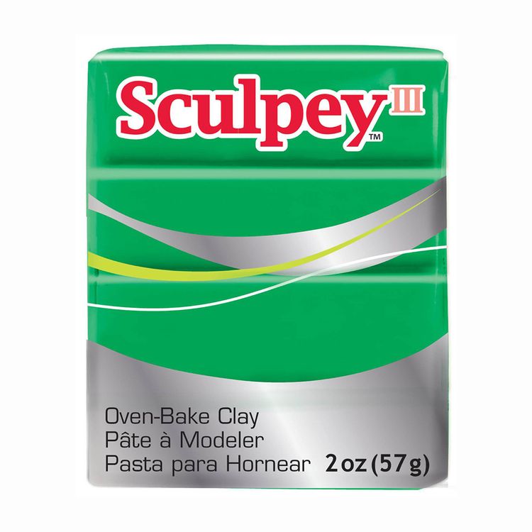 

Полимерная глина Sculpey III, цвет 323 под изумруд, 42 г, Зеленый