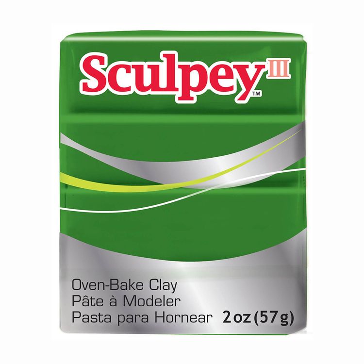 

Полимерная глина Sculpey III, цвет 322 зеленый, 42 г