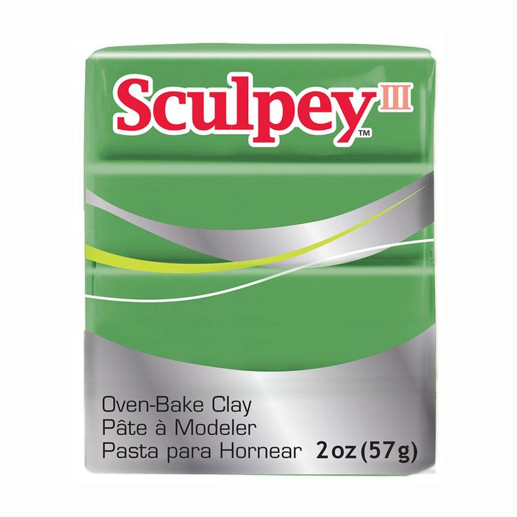 

Полимерная глина Sculpey III, цвет 1628 темно-зеленый, 42 г