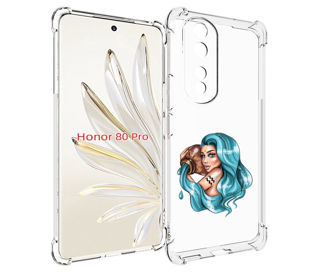 

Чехол MyPads Девушка-Водолей для Honor 80 Pro, Прозрачный, Tocco