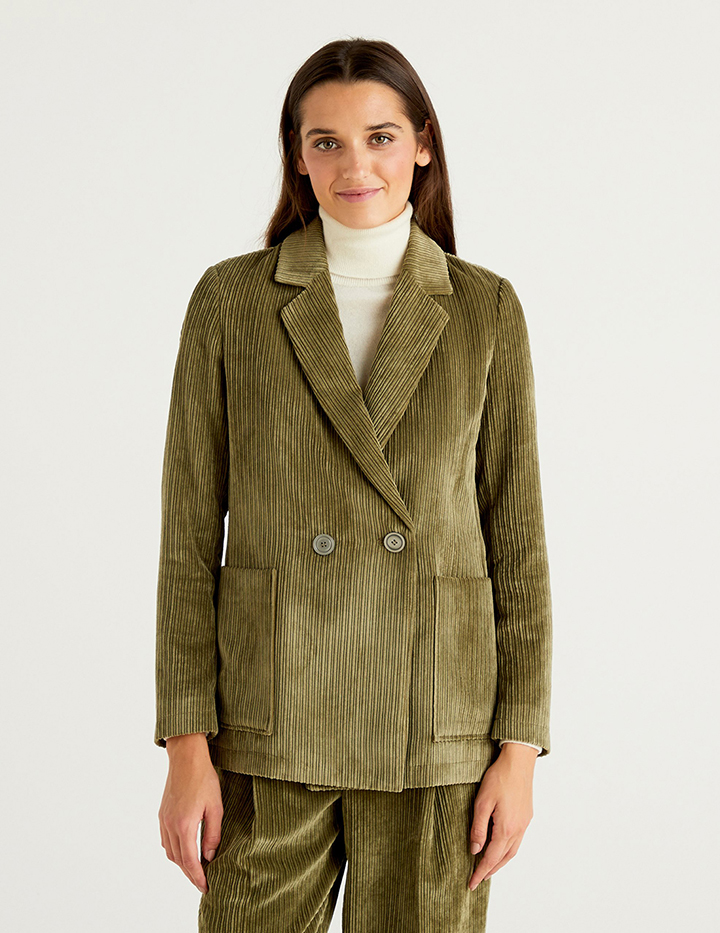

Жакет женский United Colors of Benetton 21A_2NIA52484 зеленый 44, 21A_2NIA52484