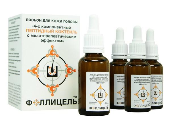 

Пептидный лосьон для волос Фоллицель с мезотерапевтическим эффектом, 1811-