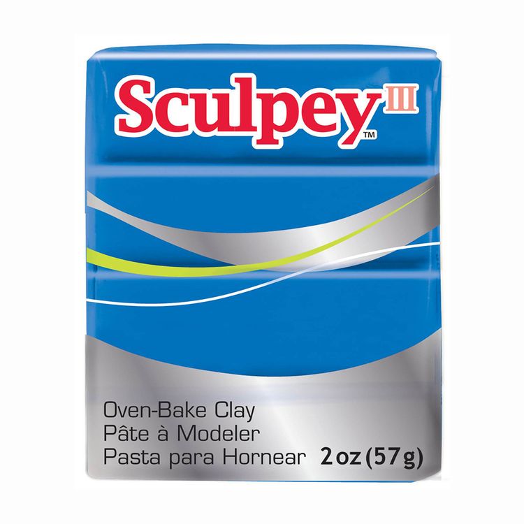 

Полимерная глина Sculpey III, цвет 063 голубой, 85 г