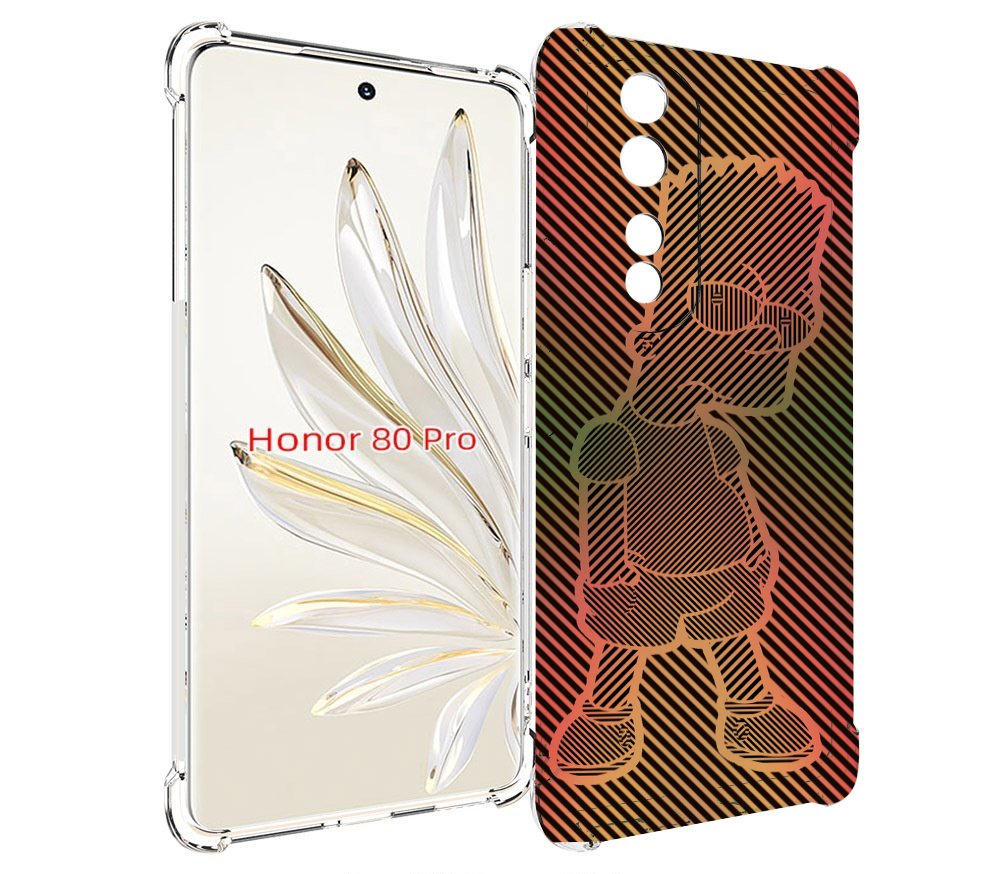 

Чехол MyPads Графический-Барт-Симпсон для Honor 80 Pro, Прозрачный, Tocco