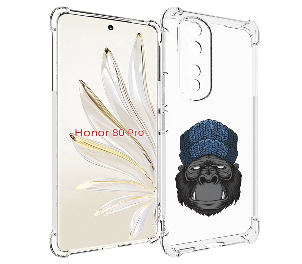 

Чехол MyPads Горила для Honor 80 Pro, Прозрачный, Tocco