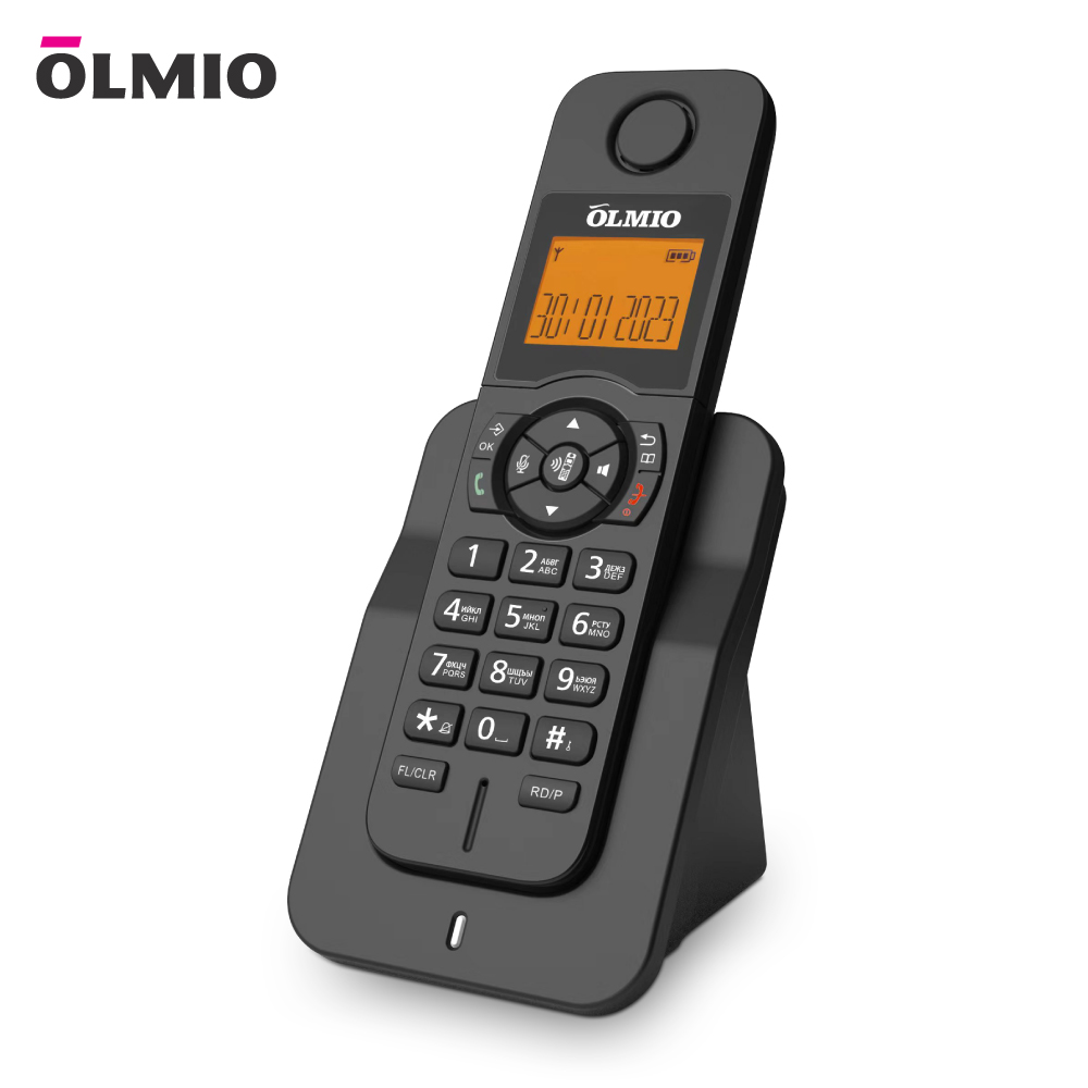 

DECT-радиотелефон Olmio DP-02 - черный, DP-02