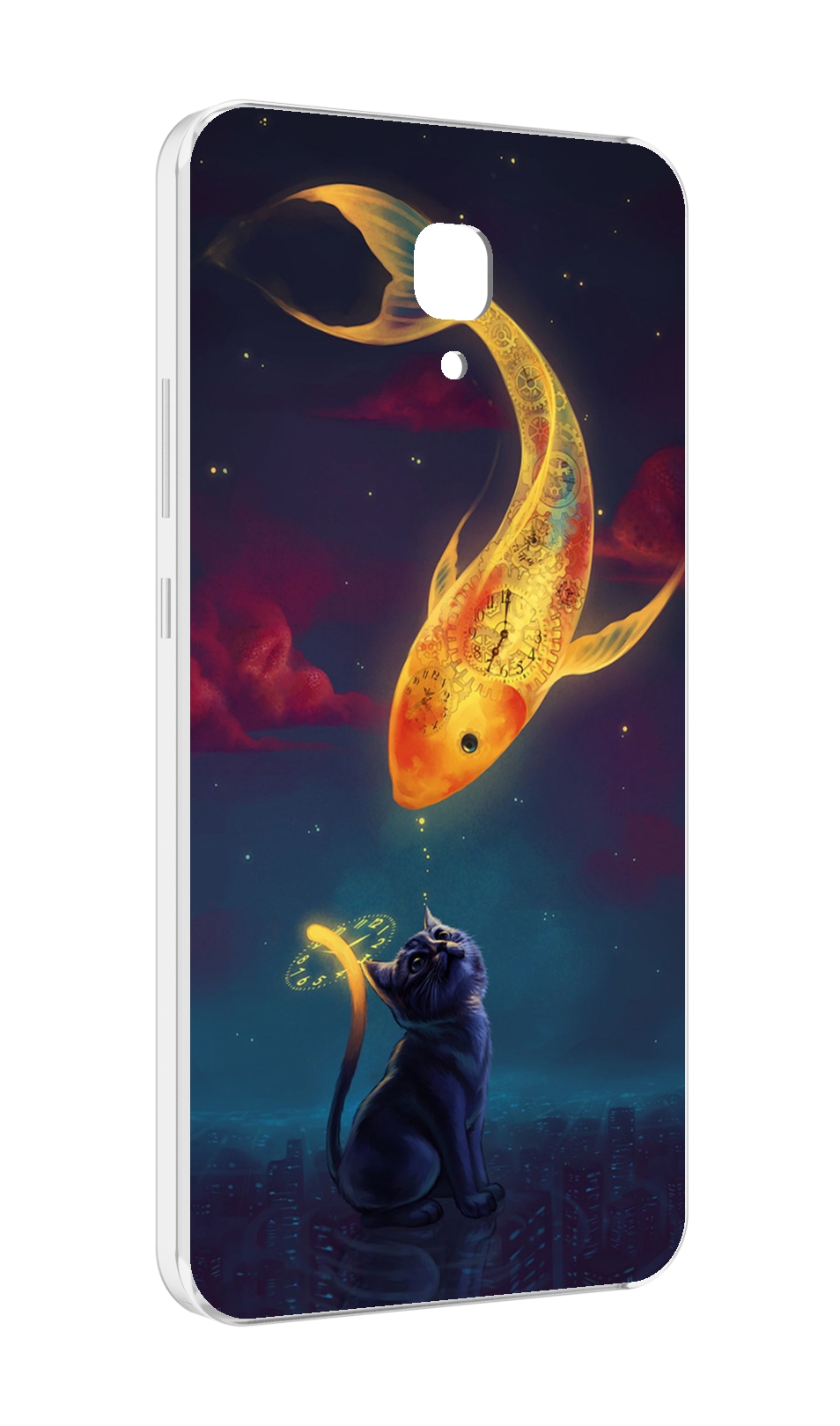 

Чехол MyPads золотая-рыбка-часовая для Meizu M5 Note, Прозрачный, Tocco