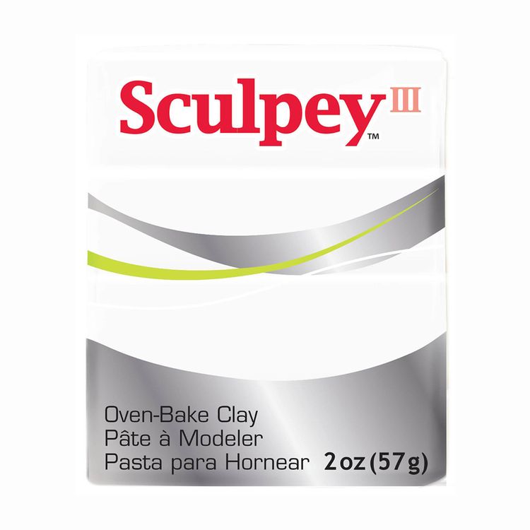 

Полимерная глина Sculpey III, цвет 001 белый, 85 г