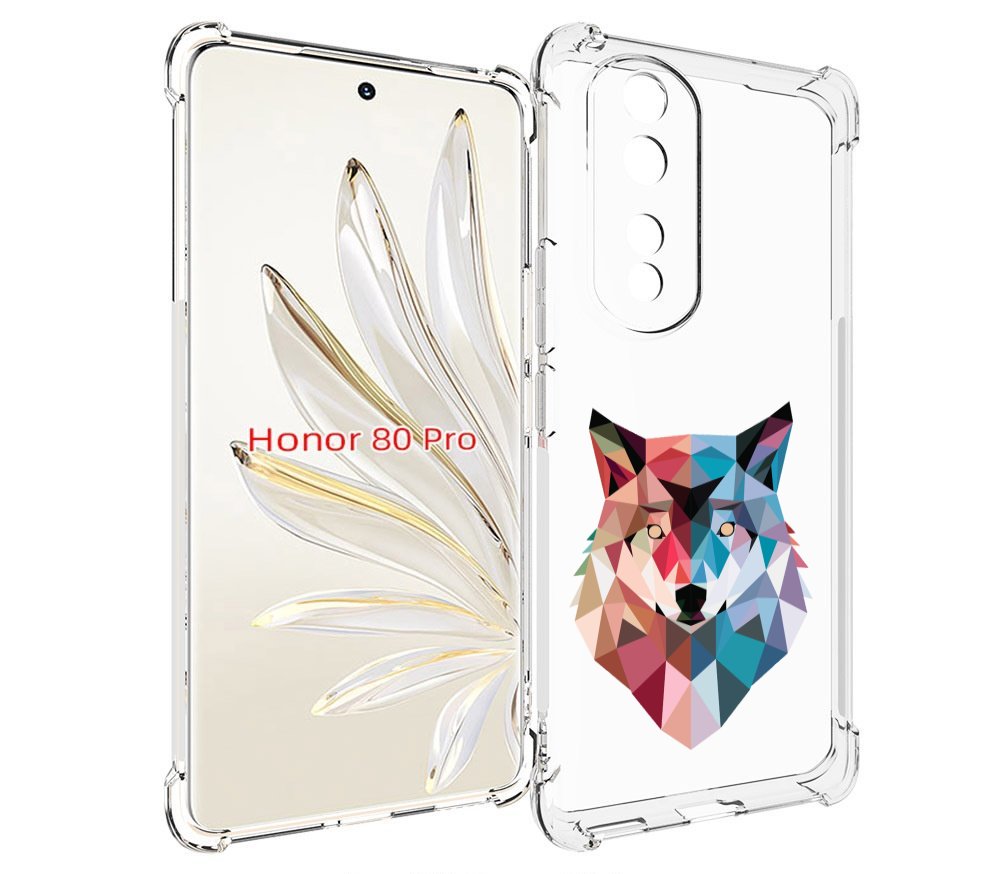 

Чехол MyPads Геометрический-волк для Honor 80 Pro, Прозрачный, Tocco