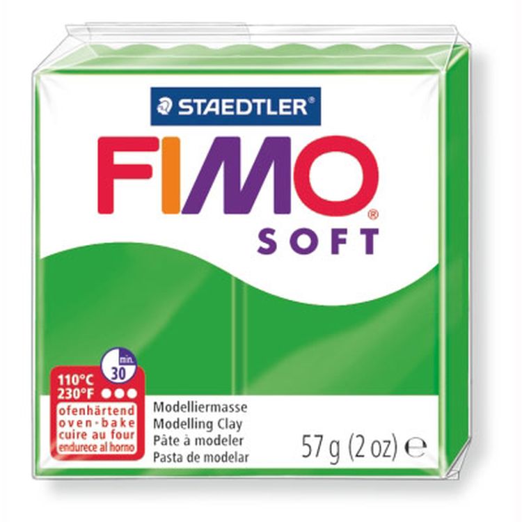 Полимерная глина FIMO Soft, цвет тропический зеленый, 57 г