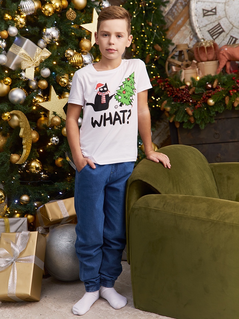 

Футболка детская Kari AW24C1161, белый, 140, 236885