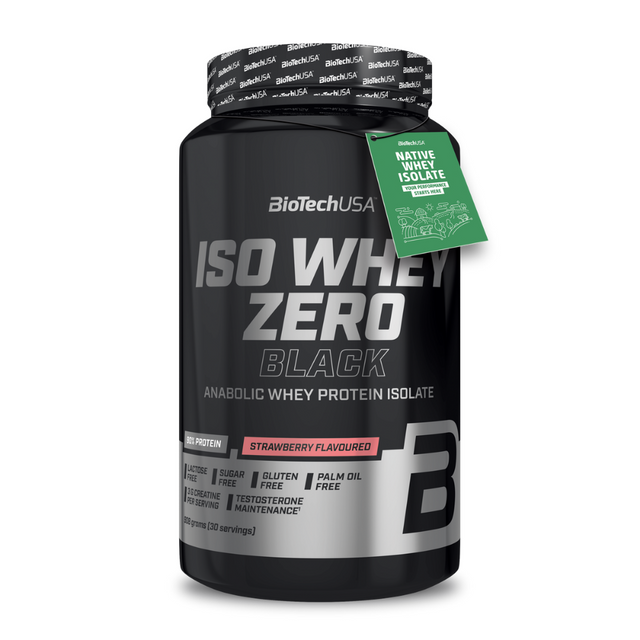 фото Протеин biotechusa iso whey zero black 908 г. клубника