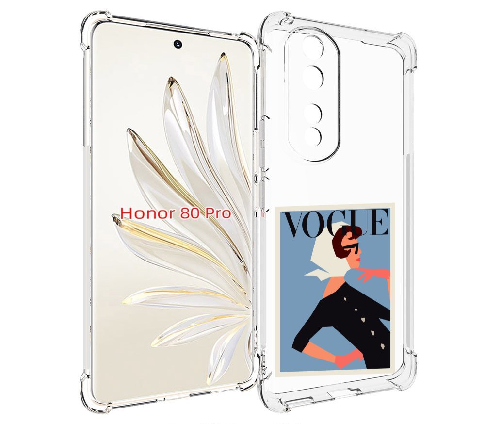 

Чехол MyPads Вогуе картинка для Honor 80 Pro, Прозрачный, Tocco