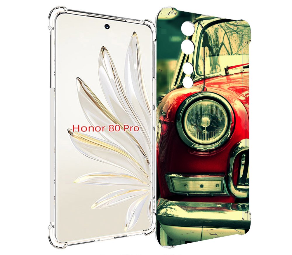 

Чехол MyPads Винтажная-машина мужской для Honor 80 Pro, Прозрачный, Tocco
