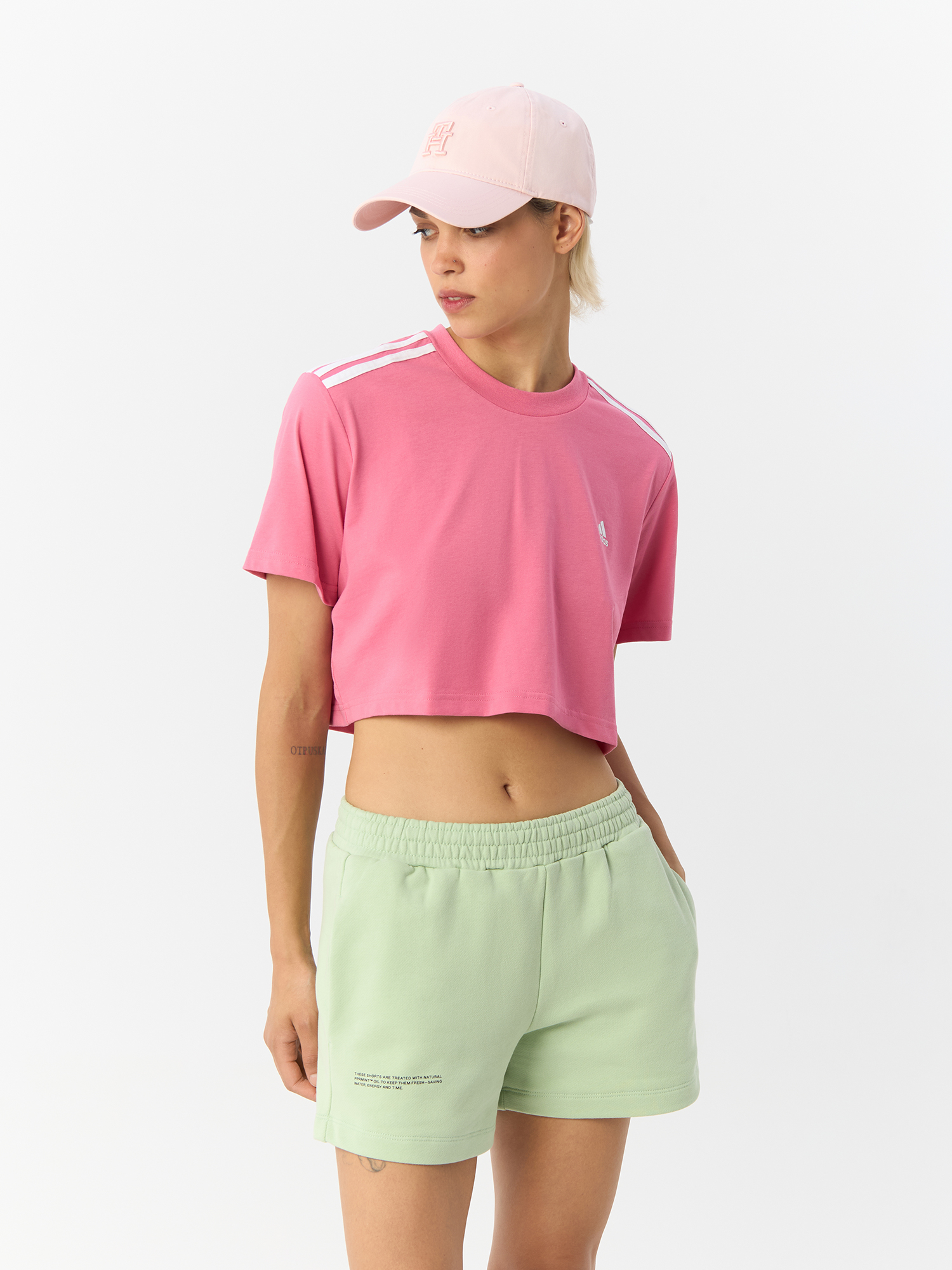 

Топ женский Adidas T-Shirtt Cropped HF4157 розовый M, T-Shirtt Cropped