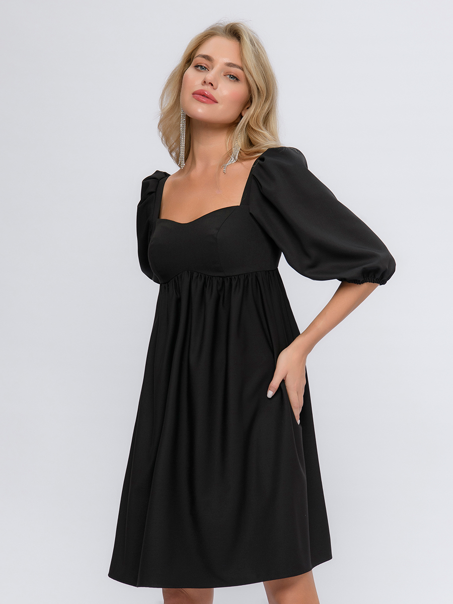 

Платье женское 1001dress 0102961BK черное 42 RU, Черный, 0102961BK