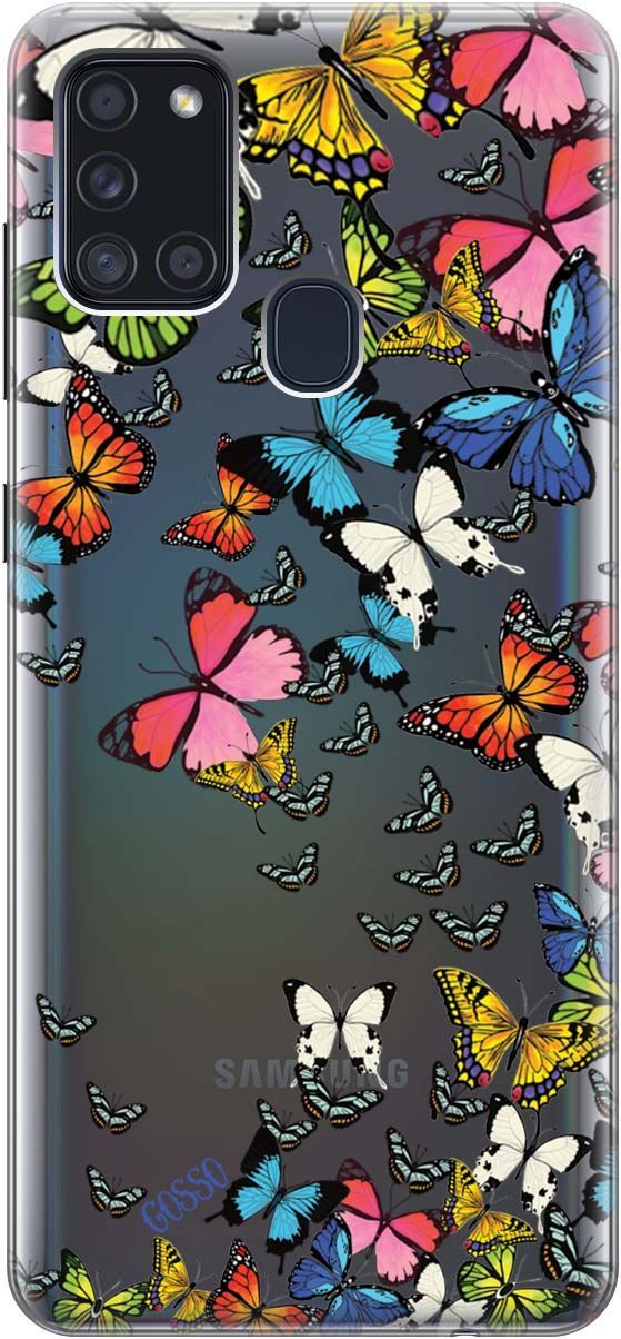 

Чехол на Samsung Galaxy A21s "Magic Butterflies" прозрачный, Прозрачный;желтый, 104