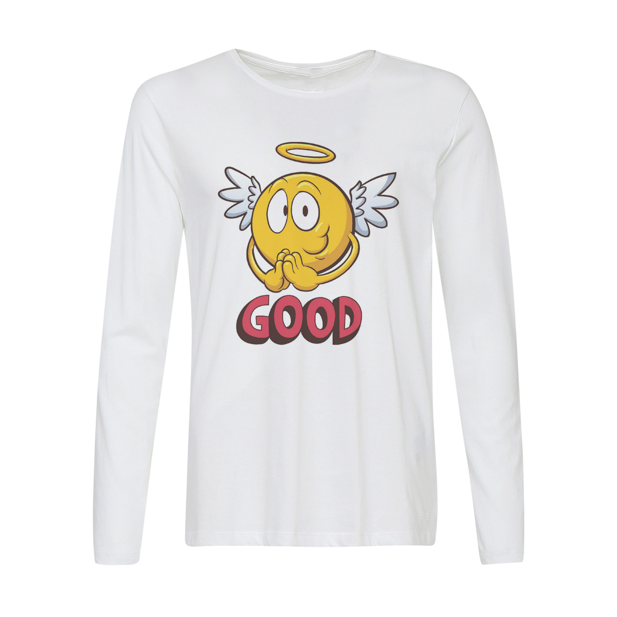 

Лонгслив CoolPodarok Good (хороший), Белый, w0114041