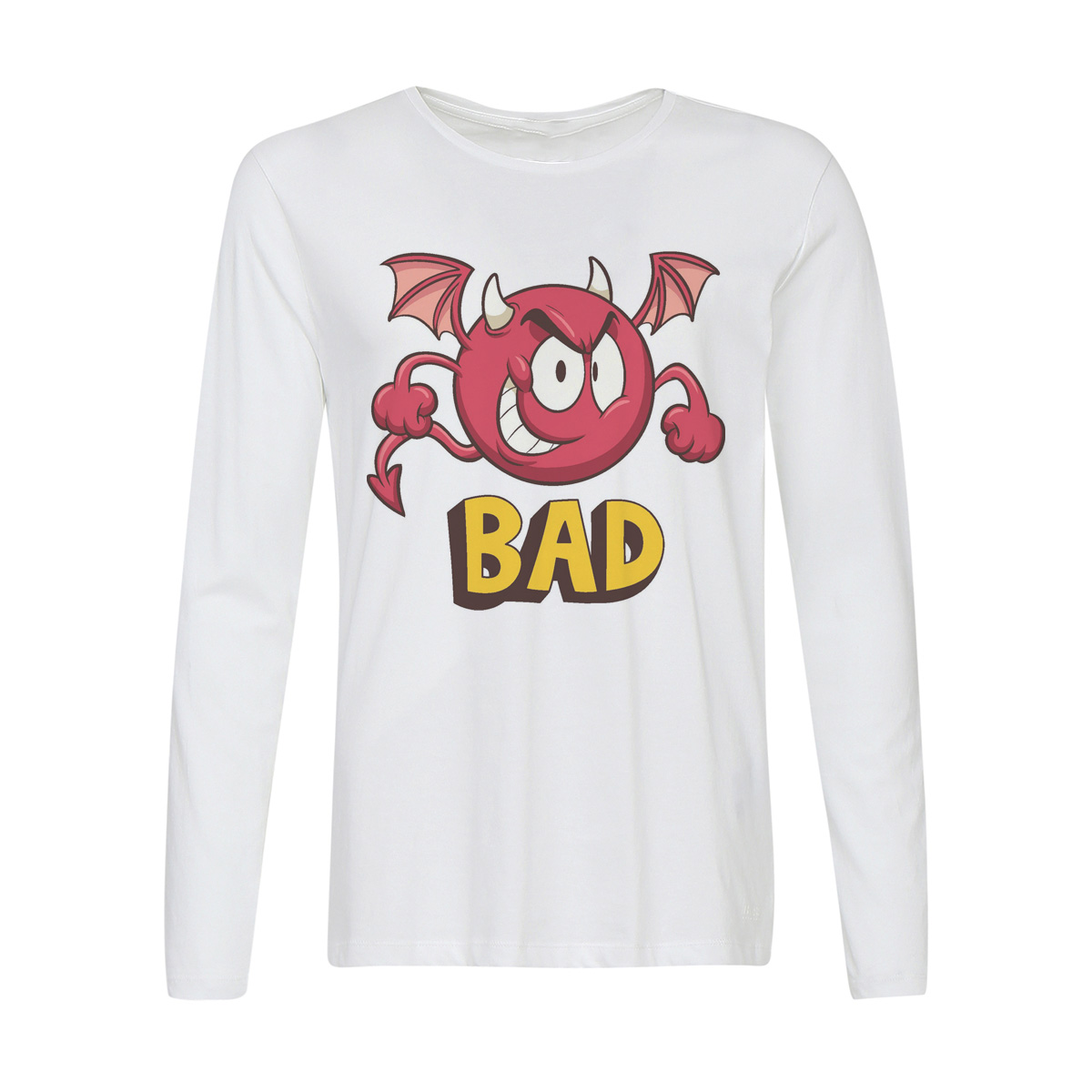 

Лонгслив CoolPodarok Bad (плохой), Белый, w0114040