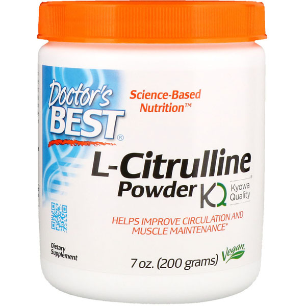 

L-Citrulline Powder Doctor's Best, 200 г, без вкуса, L-Citrulline Powder