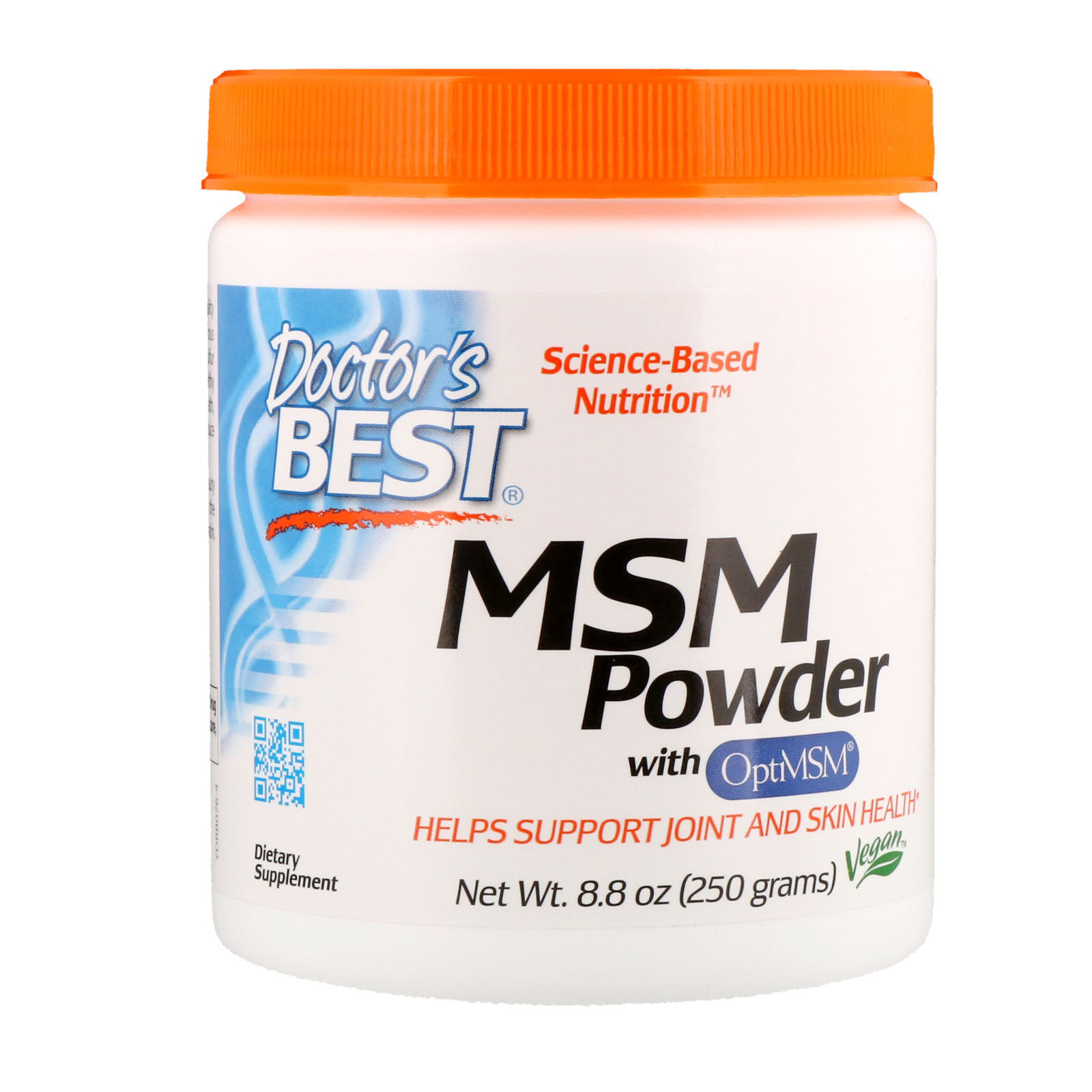 Doctor's Best MSM Powder with OptiMSM 250 гр. метилсульфонилметан, МСМ