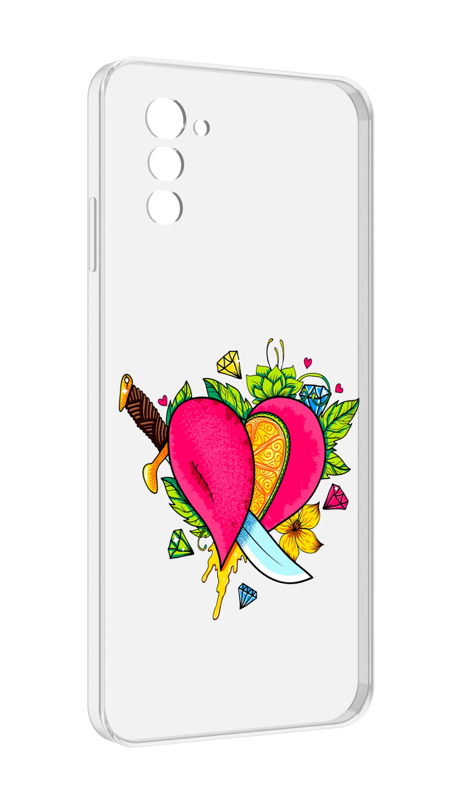 

Чехол MyPads Фруктовое сердце для UleFone Note 12 / Note 12P, Прозрачный, Tocco