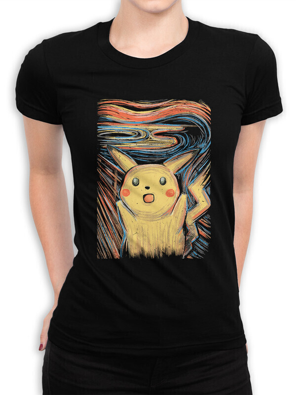 

Футболка женская Dream Shirts Крик Пикачу 1000914-1 черная L, Черный, Крик Пикачу 1000914-1