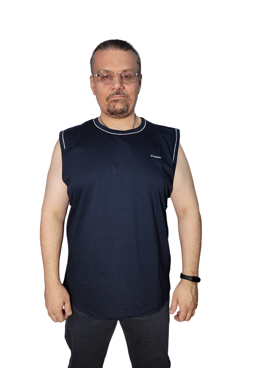 Майка мужская Polo Pepe 1569961 синяя 6XL