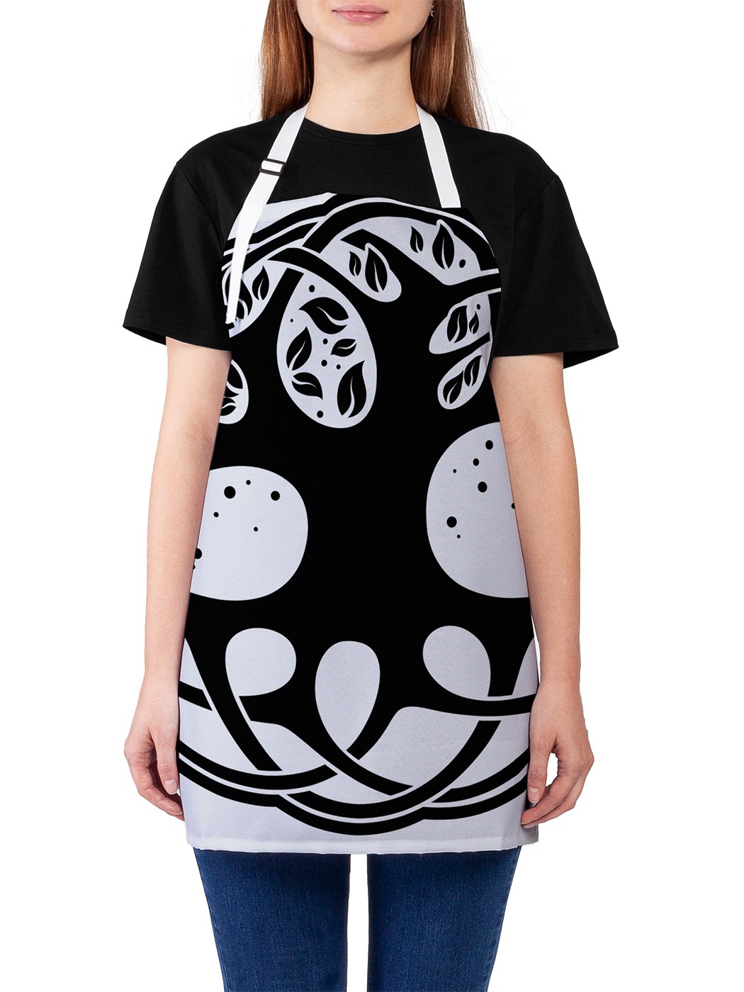 

Фартук женский JoyArty для готовки "Дерево в символе", универсальный размер, Голубой