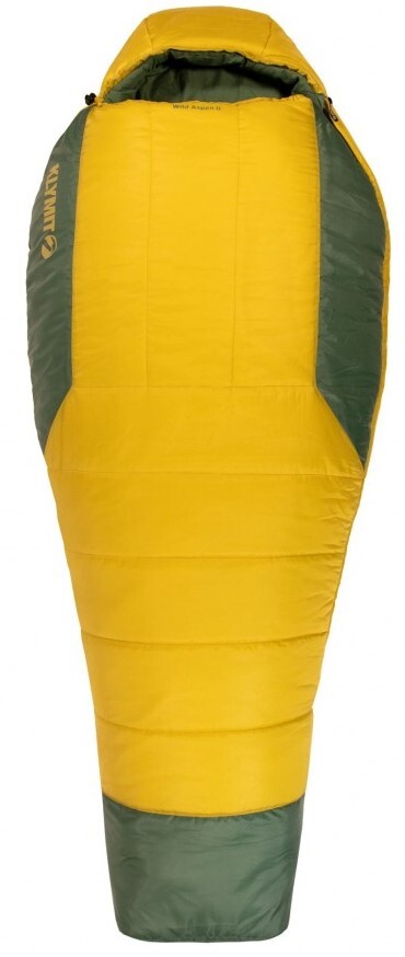 Спальный мешок Klymit Wild Aspen Large желто-зеленый, левый