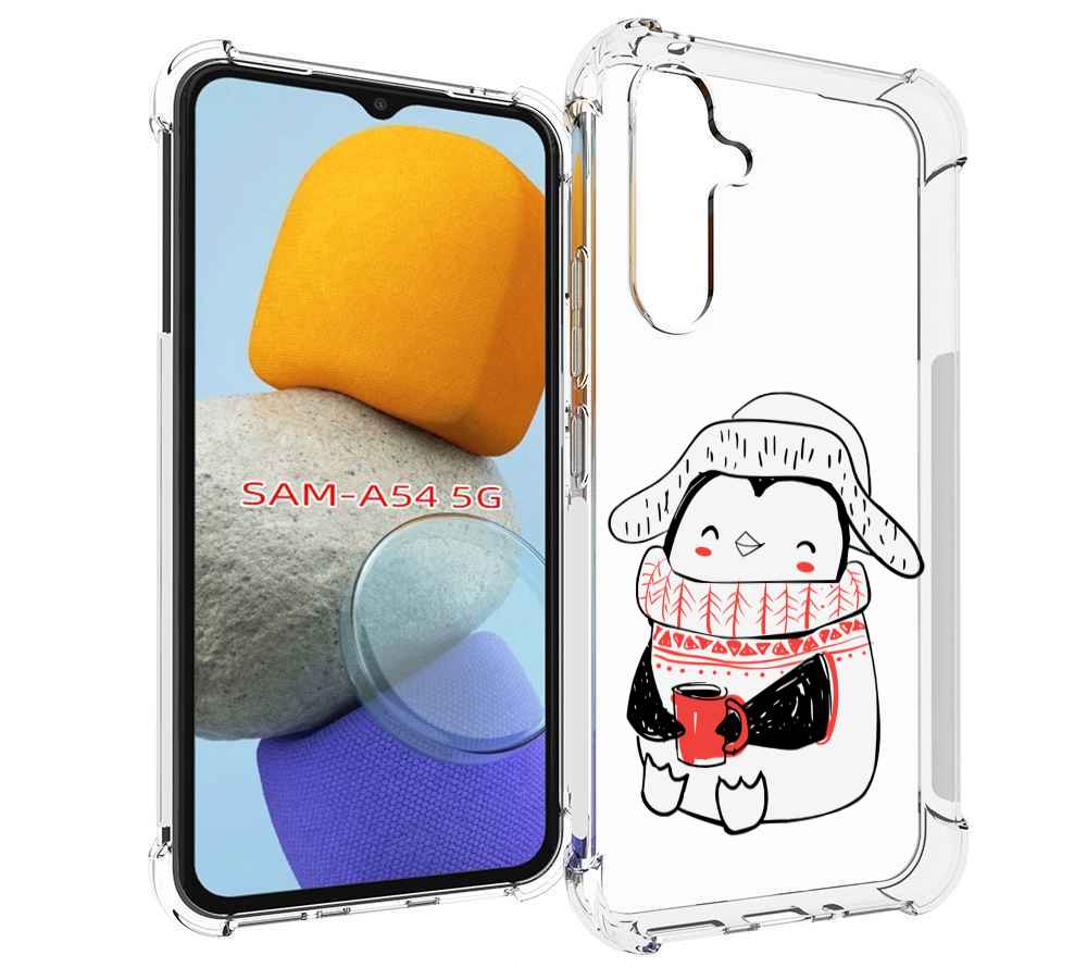 

Чехол MyPads Милый пингвин для Samsung Galaxy A54, Tocco