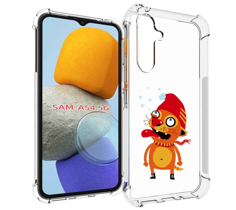 

Чехол MyPads Зимний кот для Samsung Galaxy A54, Tocco