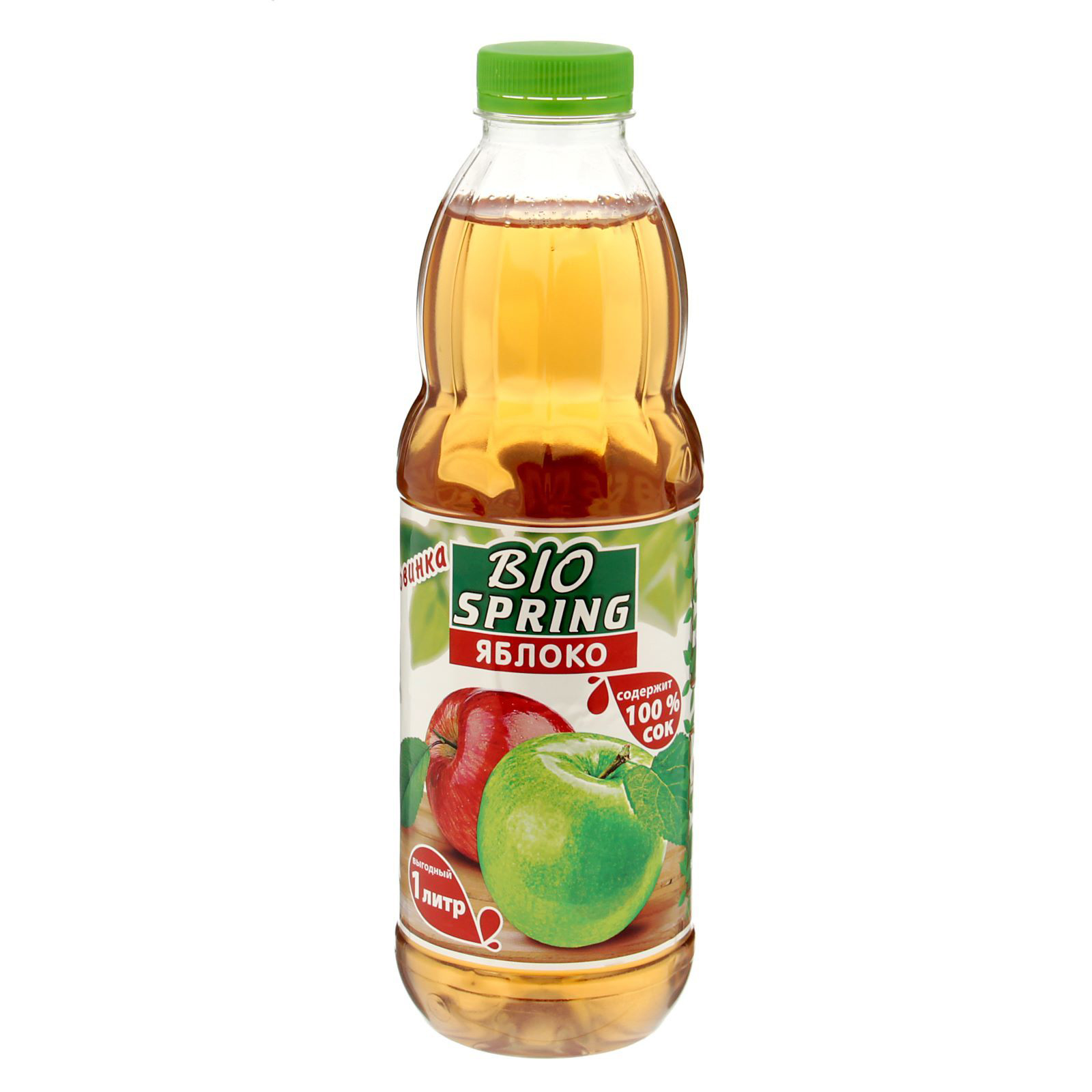 фото Напиток spring фруктово сокосодержащий, яблоко, 1 л