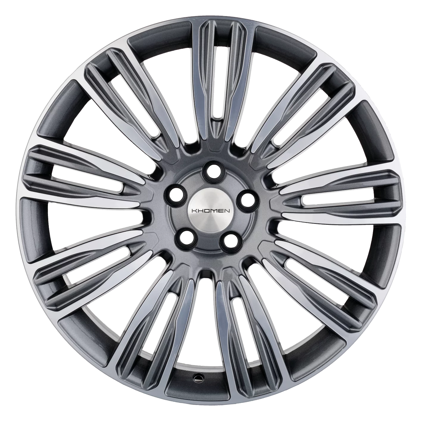 

Диск Khomen Wheels KHW2004 8.5x20 5x108 ET45 d63.4 GRAY-FP 1шт, Графит;серебристый, KHW2004