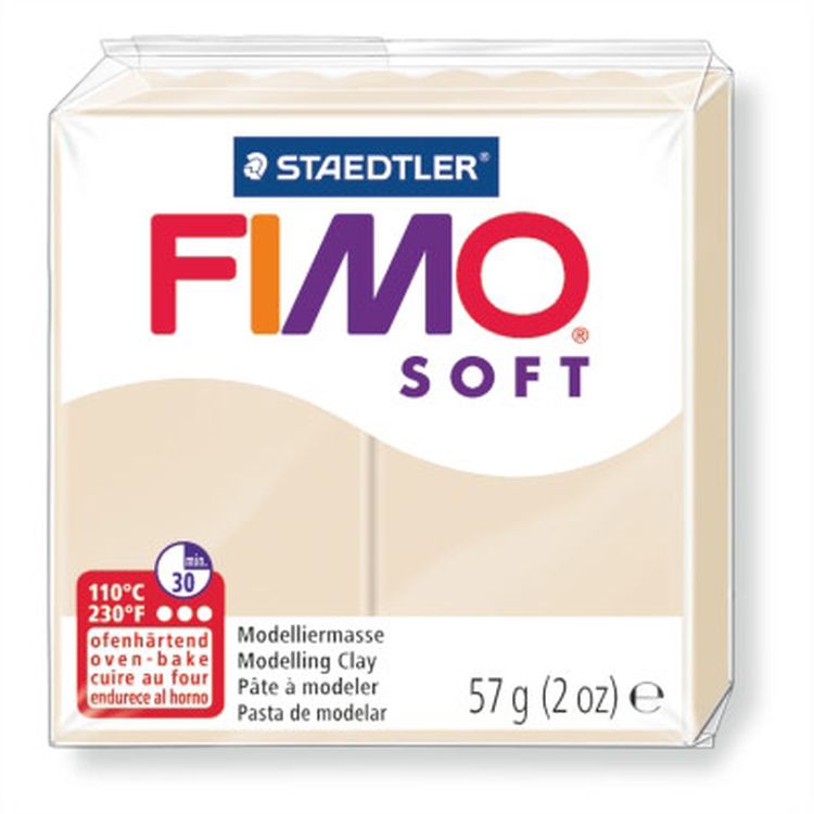 Полимерная глина FIMO Soft, цвет сахара, 57 г