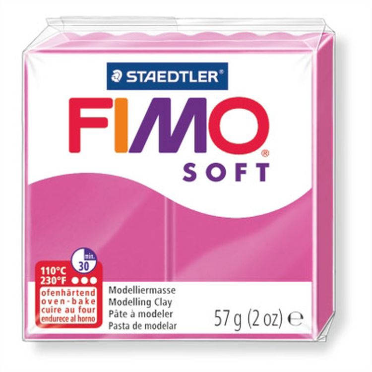 Полимерная глина FIMO Soft, цвет малиновый, 57 г
