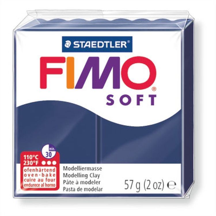 Полимерная глина FIMO Soft, цвет королевский синий, 57 г