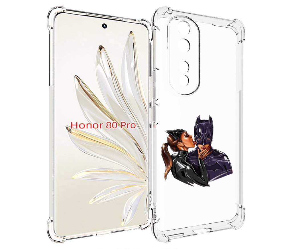 

Чехол MyPads Бэтман для Honor 80 Pro, Прозрачный, Tocco