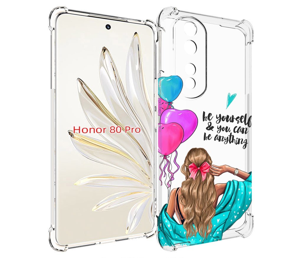 

Чехол MyPads Будь-собой для Honor 80 Pro, Прозрачный, Tocco