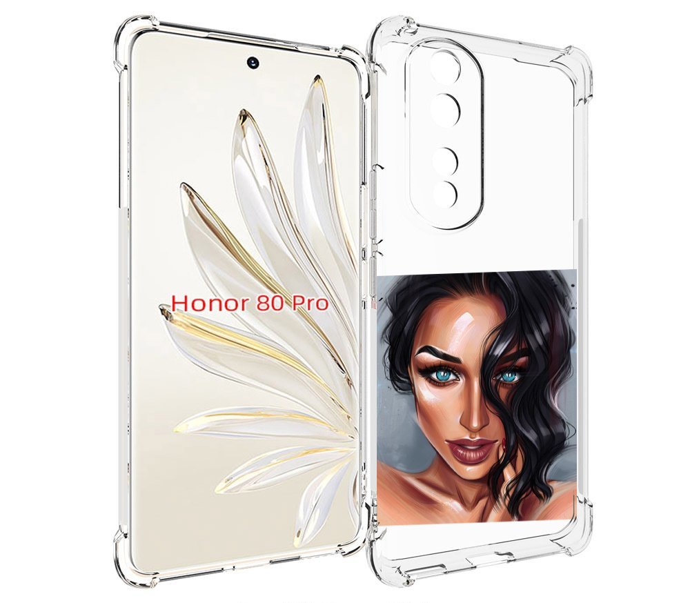 

Чехол MyPads Брюнетка для Honor 80 Pro, Прозрачный, Tocco