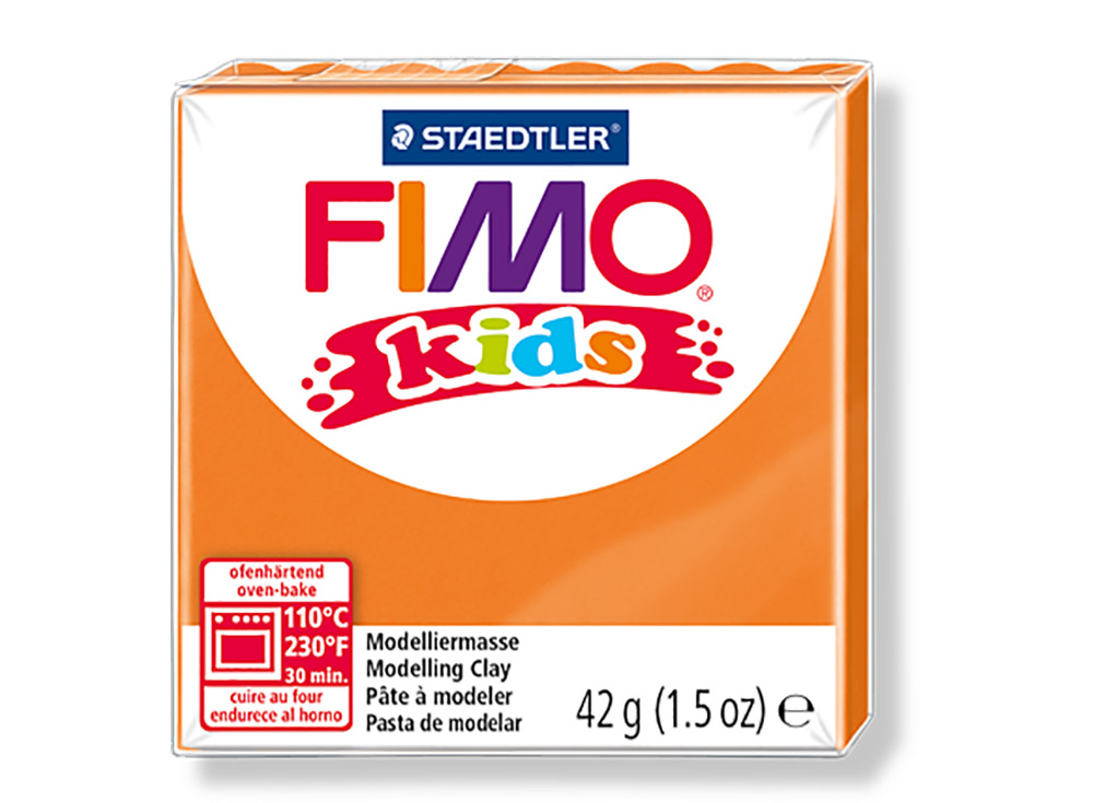 

Полимерная глина FIMO Kids, цвет оранжевый, 42 г