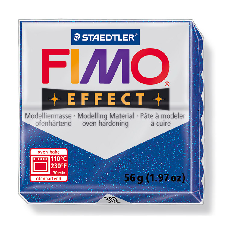 

Полимерная глина FIMO Effect, цвет синий металлик, 57 г