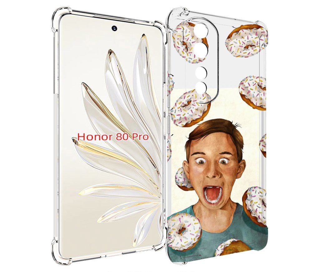 

Чехол MyPads Бешенные-пончики для Honor 80 Pro, Прозрачный, Tocco